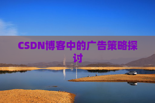 CSDN博客中的广告策略探讨